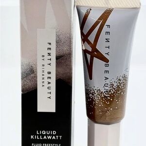 Fenty Beauty LIQUID KILLAWATT Fluid Freestyle Highlighter in Gold and White